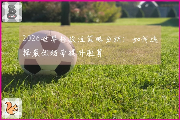 2026世界杯投注策略分析：如何选择最优赔率提升胜算